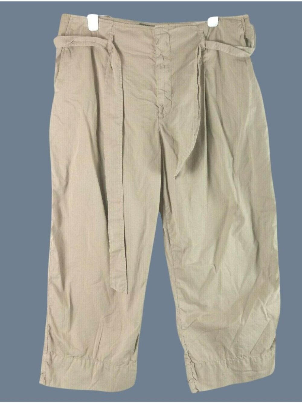 Lauren Ralph Lauren Wide Leg Pants Womens 16 Beige Coastal Office Safari